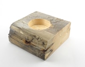 Rustic Wood Tealight Holder, Industrial Tealight, Reclamed Wood Tealight,  Pallet Tealight Holder