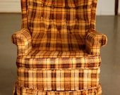Custom Upholstery Vintage 1950s Club Rocker