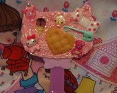 SALE Kawaii Decoden Cat Mirror