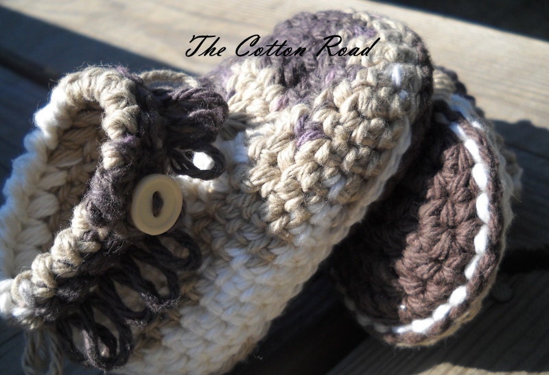 Little Boy Fringed Boots (Crocheted)