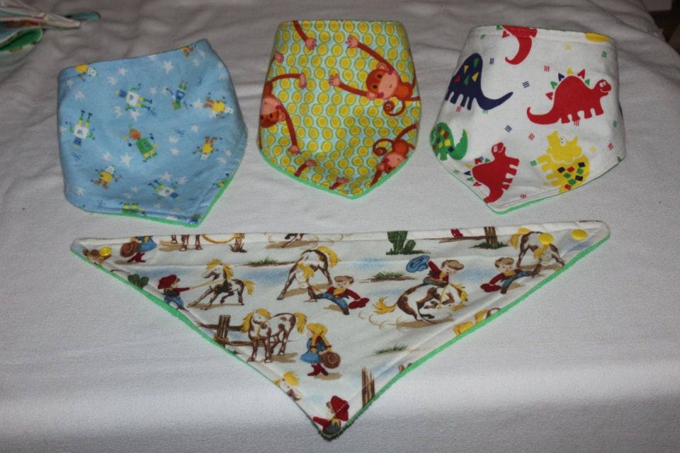 bandanna bibs set of three
