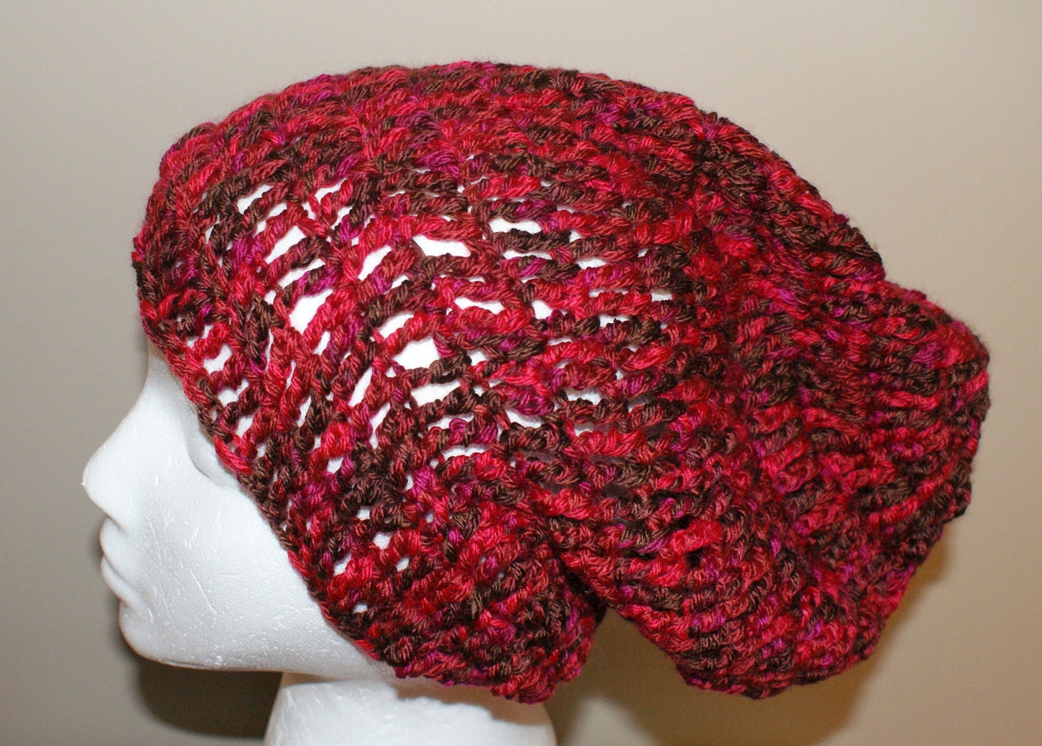 Womens Beanie, Slouch Hat, Slouchy Cap, Winter Fashion Hat, Womens Hat, Mens Crochet Hat, Womens Fashion Hat, Mens Stripe Cap, Dread Hat