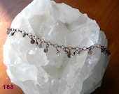 Copper moonface charm style anklets with swarovski crystals and ornate charms with crystals.
