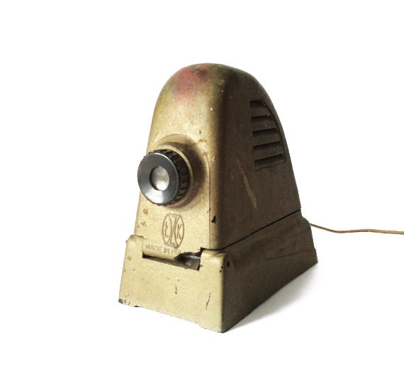 Beige Filmstrip Projector Made in Poland - home decor, retro decor, european vintage filmstrip projector
