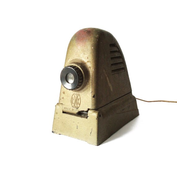 Beige Filmstrip Projector Made in Poland - home decor, retro decor, european vintage filmstrip projector