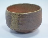 Wood-Fired Chawan (4.5" D, 3.25" H, W329g) stoneware - CA1
