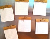 Mini Handmade Recycled Jotter Notepad with Magnet