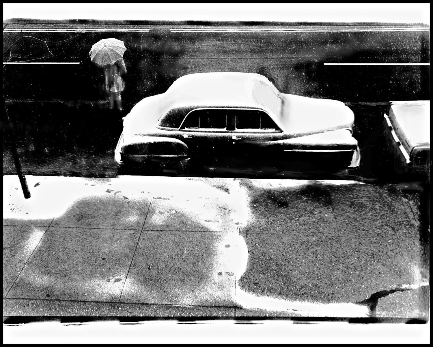 Outside My Bronx Window - Fine Art Photography -  8 X 10 - Black and White - Wall Art - Home Decor