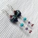 Plum Passion Earrings with Semiprecious Gems