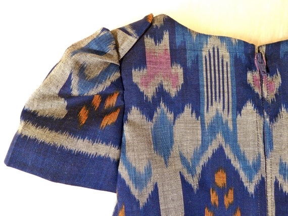 Handwoven Ikat Pocket Dress