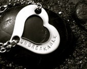 Unbreakable heart steel bracelet