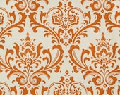 ONE - 18 x 18 Sweet Potato Orange Damask Pillow Cover - Premier Prints