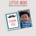 Printable Thank You Photo Card - Little Man Party Collection