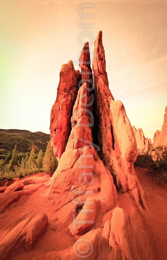 The Three Graces - Garden of the Gods - rock formations - Colorado Springs - 8x10 color matte print
