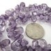 Ice Flake Quartz Beads, Purple, Large Top-Drilled Chip, 10 - 12mm, 15 inch strand, Whole Strand