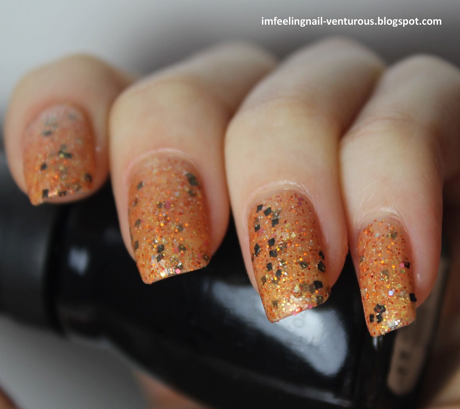 Spider Funk Matte with Glitter Nail Polish from the Terrified Collection