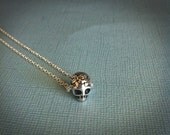 Silver Sugar skull Necklace