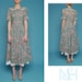 Vintage 90s Floral Day Dress with Lace Trim