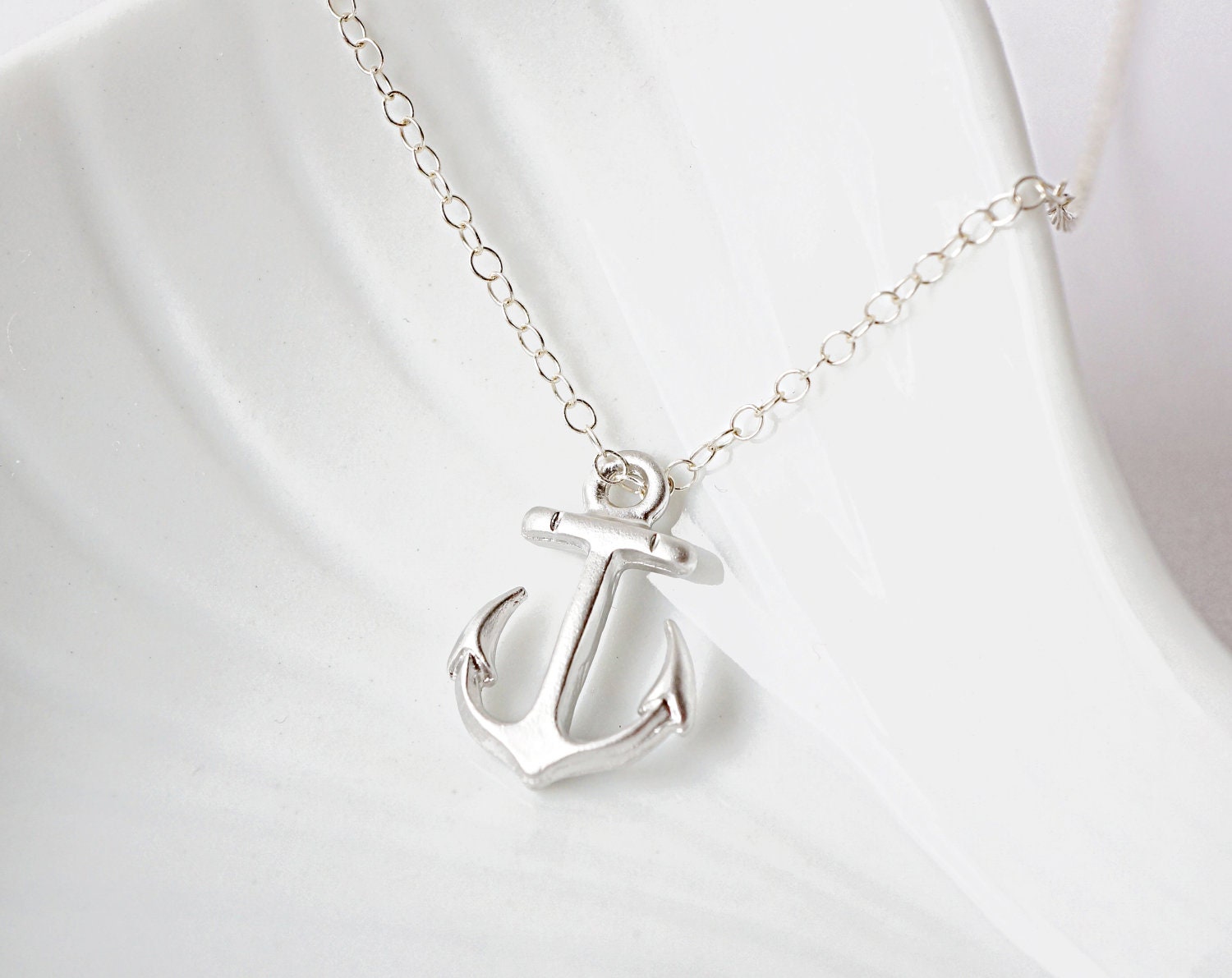 Little Anchor Necklace - Sterling Silver