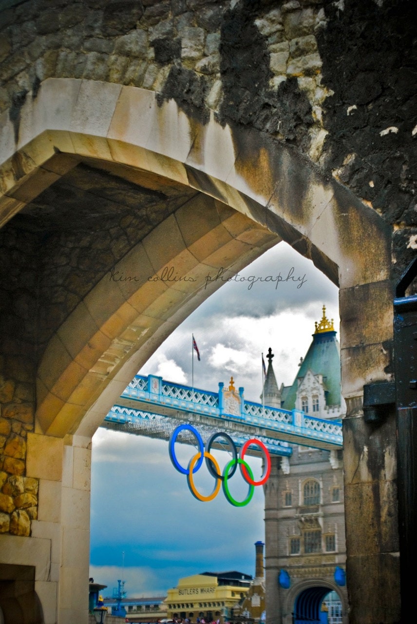 View From Tower of London ,London,England-10x15-Fine Art Photo-Other Sizes Available,Travel,London,London Bridge,architecture,Olympic Rings