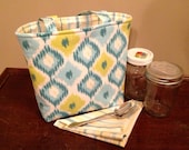 Jars to Go Bag - designer fabric mason jar lunch bag