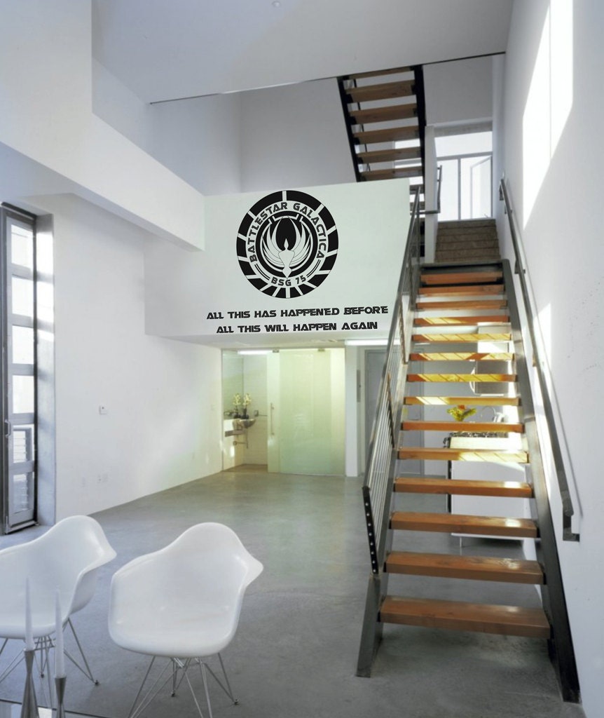 Sci-fi Battlestar Galactica BSG vinyl wall decal