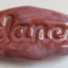 DANCE Pocket Stone - Ceramic - FUSCHIA PINK Art Glaze - Inspirational Art Piece