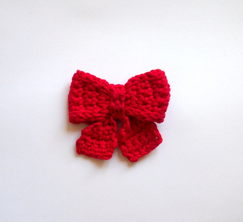 PDF crochet pattern - Bow / necktie - DIY tutorial - Quick and easy