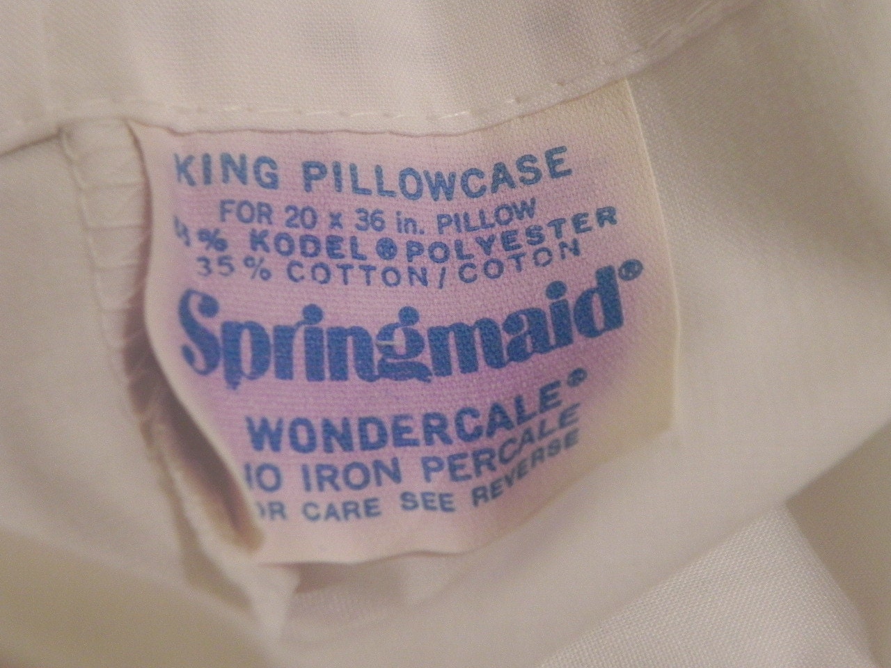 Pair of Floral King Springmaid Pillowcases