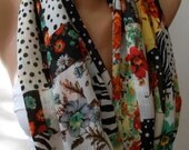 Circle Scarf  Infinity Scarf  Tube scarf... It made with good quality CHIFFON fabric
