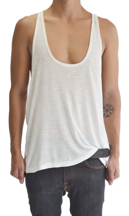 Slimming Straps Muscle Top With Racerback White