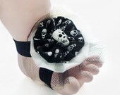 Scully Tootsies Handmade Baby Barefoot Sandals With Matching Embelishments One Pair