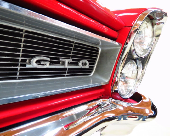 Classic Car Photo, Pontiac GTO Classic Car Photograph Art, 8x10 Print
