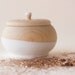 Mini Treasure Pot, Creamy White:  Wedding Decor, Engagement, Special Jewelry Box, Toothfairy