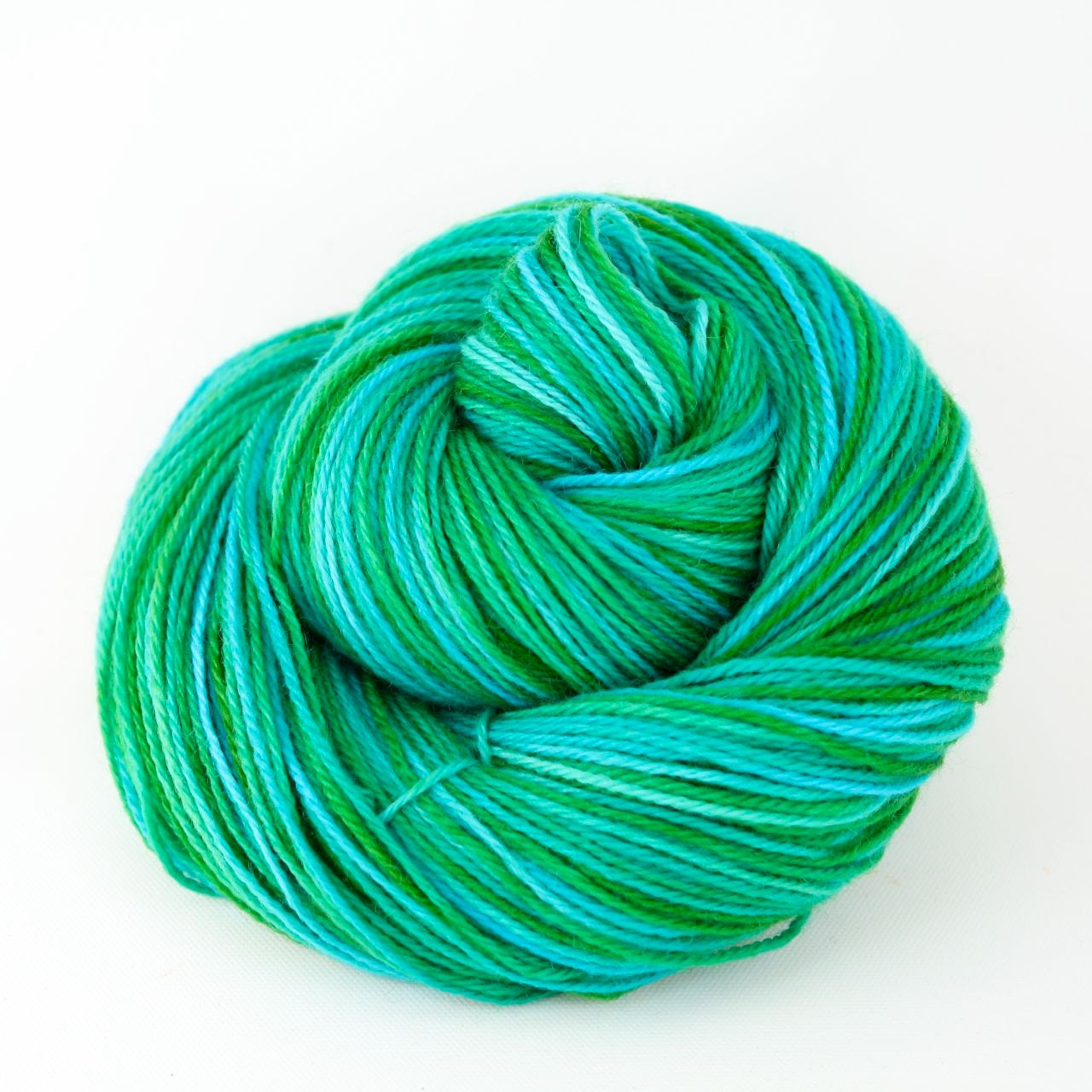 Astro - Hand Dyed Superwash Wool Nylon Fingering Sock Yarn - Colorway: Ionian 2