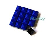 Clearance SALE: 7mm 300pcs Blue polished pyramid studs (4 legs) / HIGH Quality - Fikashop