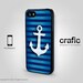 iPhone 5 Case -Navy Anchor Design