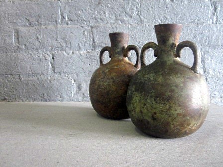 antique bronze wine jugs