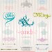 Vintage Wedding Decoration Elements Clipart set with Digital Paper pack - scrapbook, tags, invitation, stationary -cpA289- BUY 1 GET 1 FREE