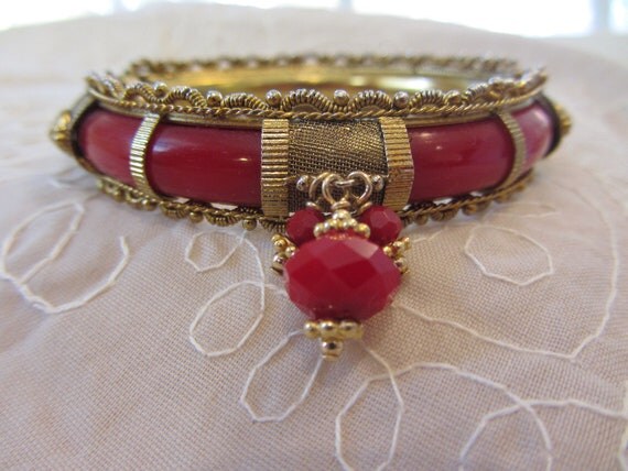 Red and gold bracelet