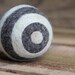 felted wool ball - circle stripes