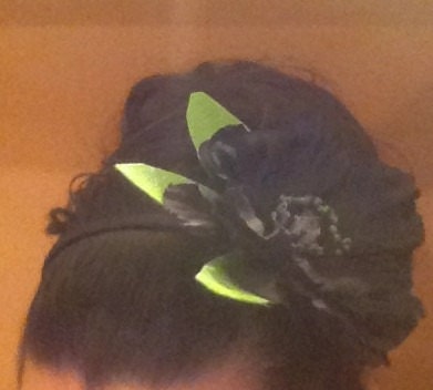 Black Flower Head Band
