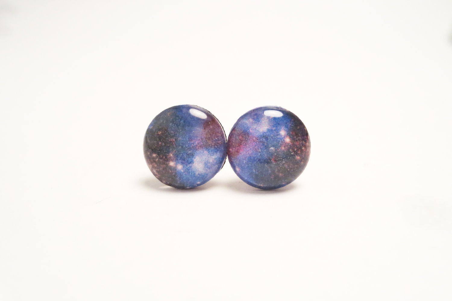 STARBURST - Black Galaxy Earrings by hopestarbound