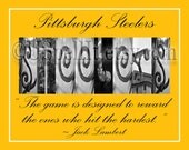 Pittsburgh Steelers Football Alphabet Photography Image 8"x10" print