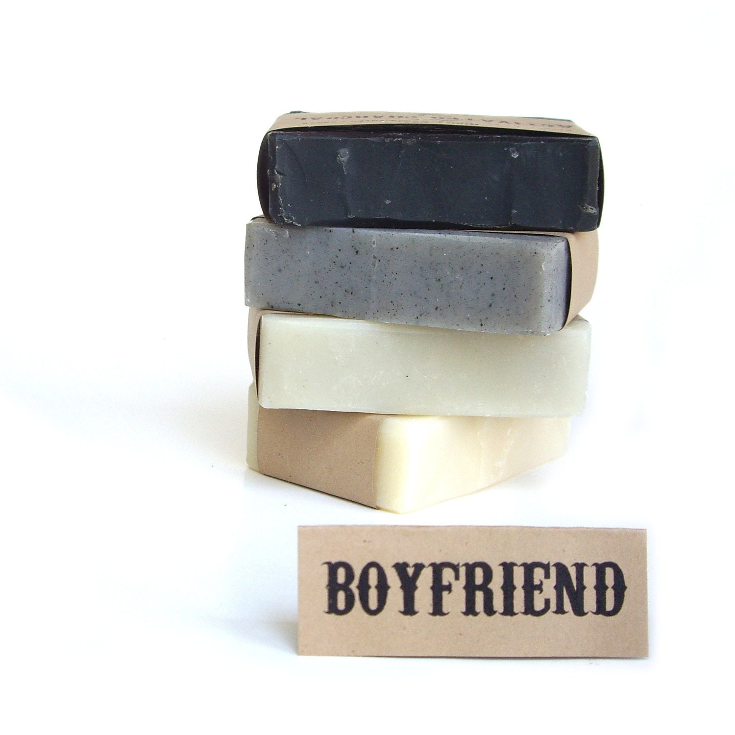 Men Soap gift set - Vegan Soap, Unscented Soap, All Natural Soap, Boyfriend gift set,