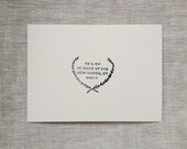 Martin Laurel Return Address Rubber Stamp