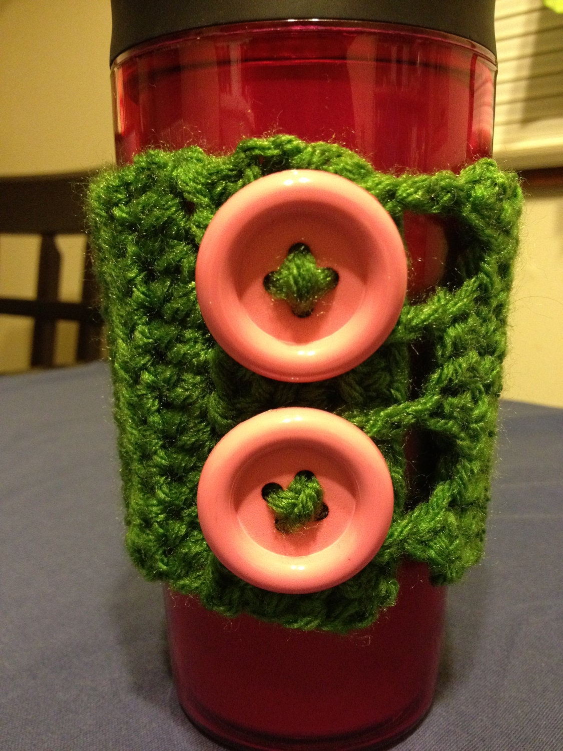 Button Reusable Coffee Cozy