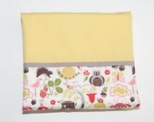 pink woodlands organic cotton and bamboo fleece baby blanket