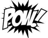 Pow Comic Book Sound Effect Phone decal