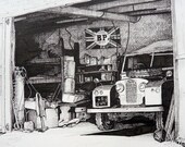 Land Rover Series 1 card, personalized note card and envelope